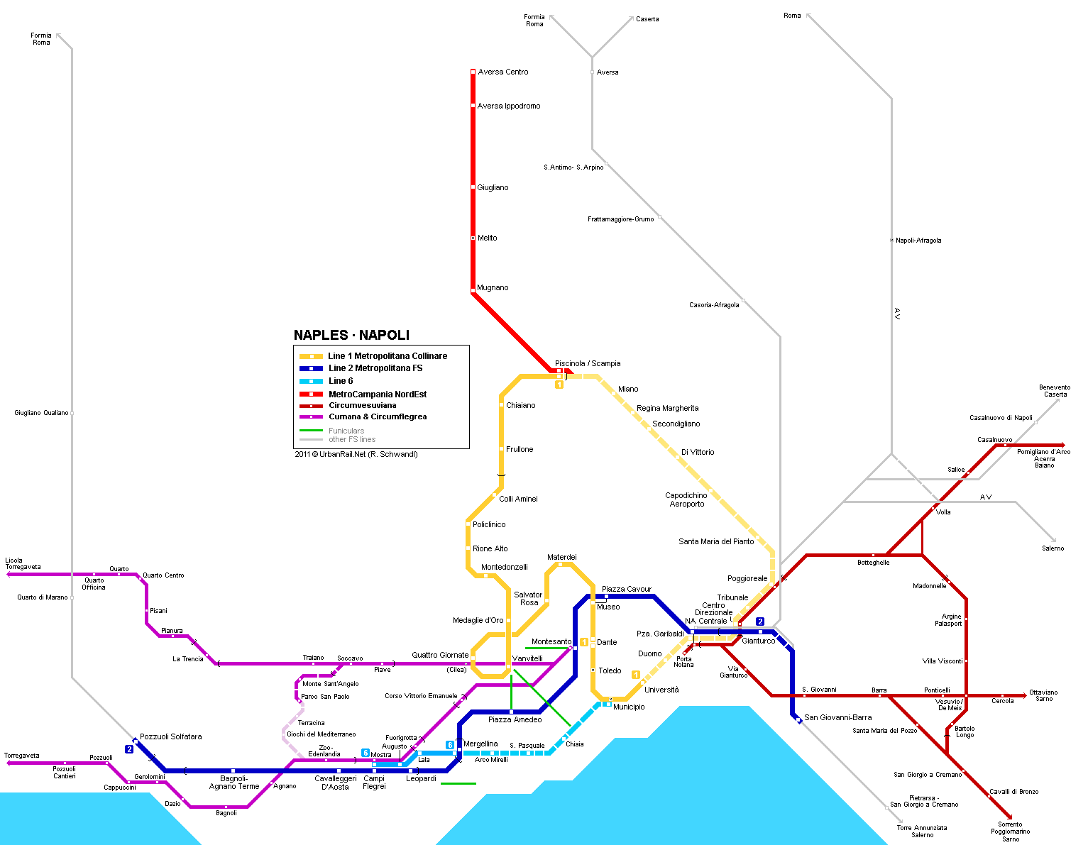 napoli subway carte